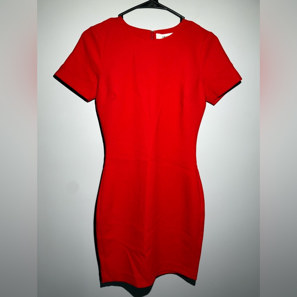 Likely Vibrant Red Mini Dress